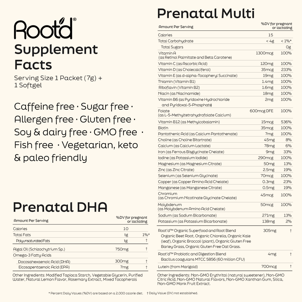 Essential Prenatal Nutrition + Electrolytes & DHA