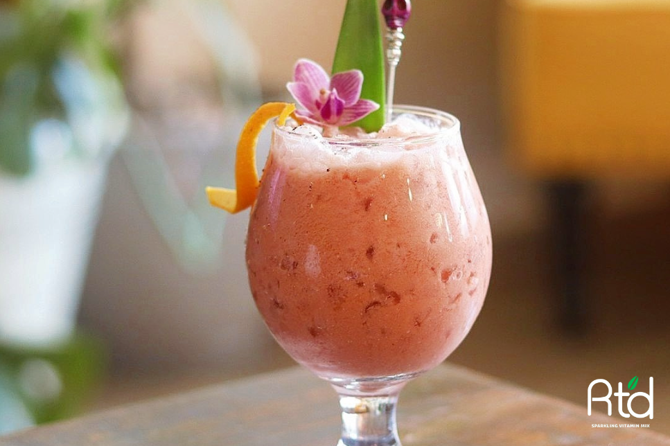 Root'd Non-Alcoholic Raspberry Painkiller by @melscraftcocktails