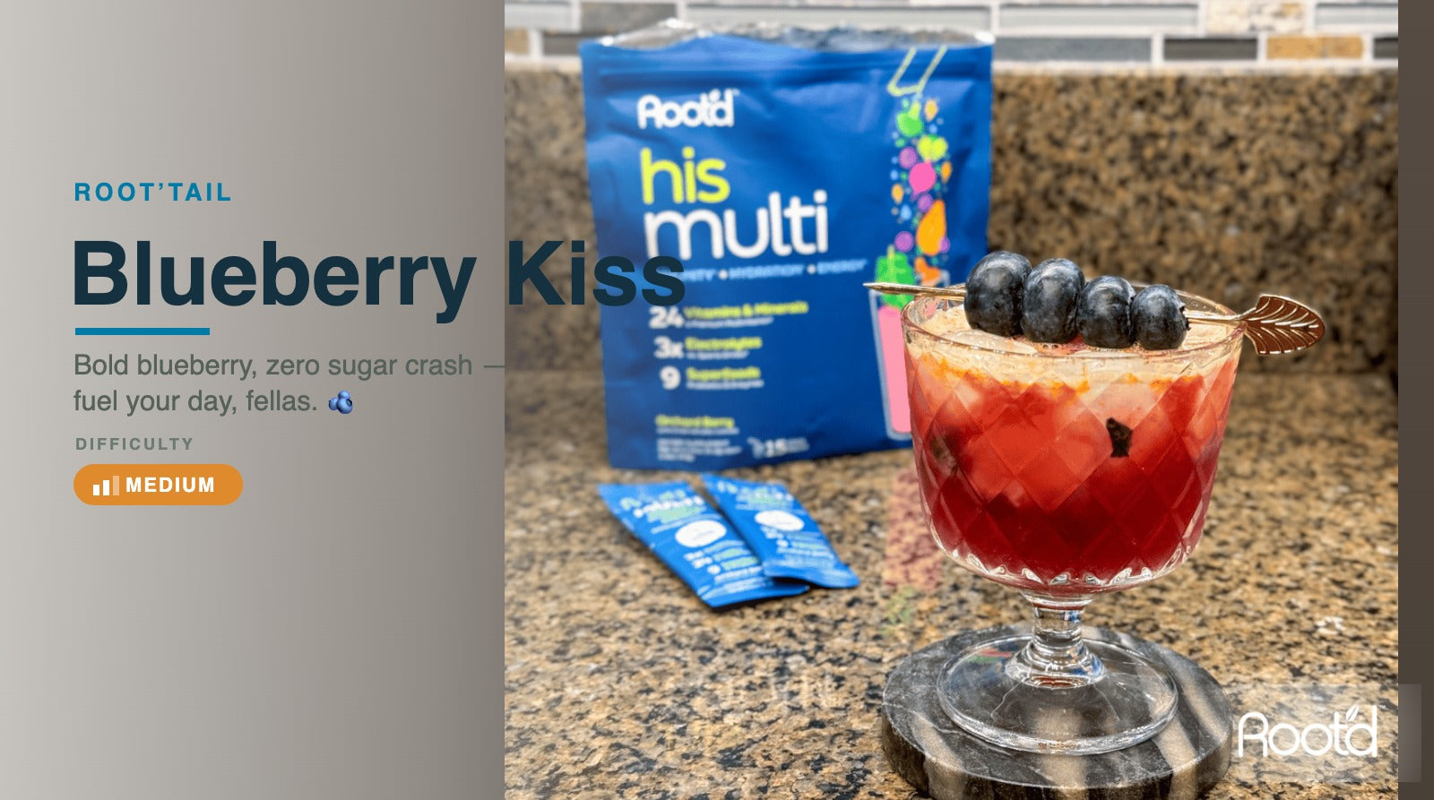 Blueberry Kiss crafted by @mixshakestir