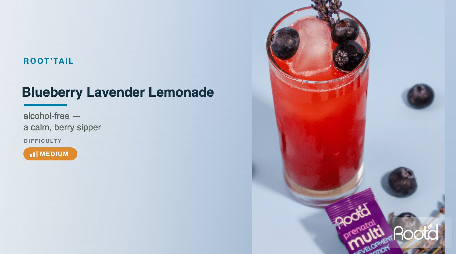 Blueberry Lavender Lemonade crafted by @ginbeforebreakfast