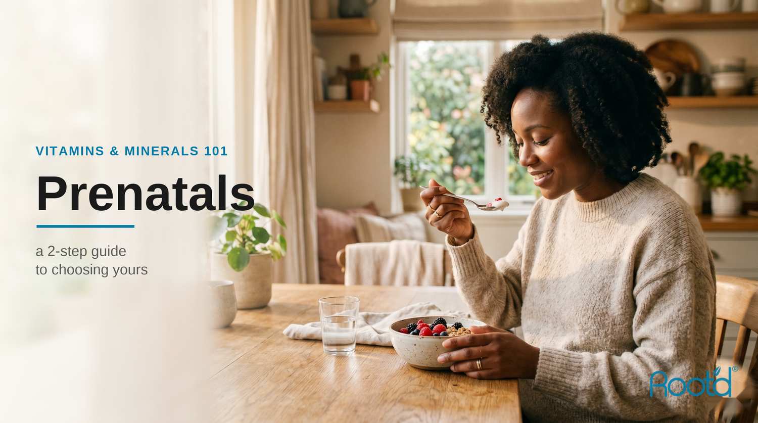 Prenatals — a 2-step guide to choosing the best prenatal vitamin (Root'd)