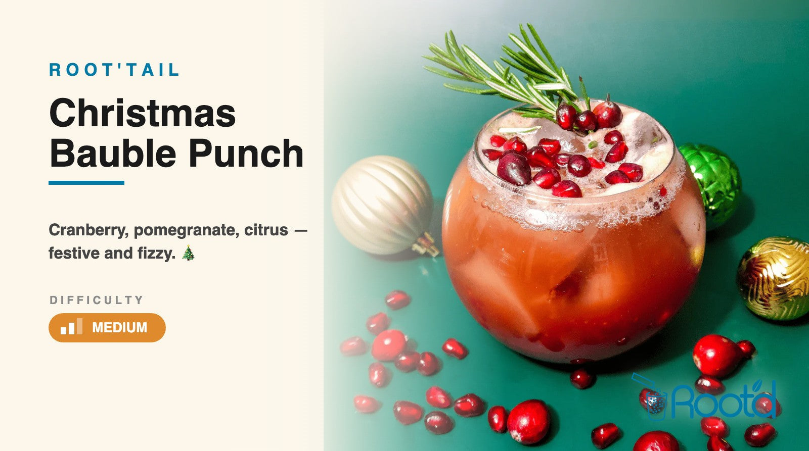 Christmas Bauble Punch  by @ginbeforebreakfast