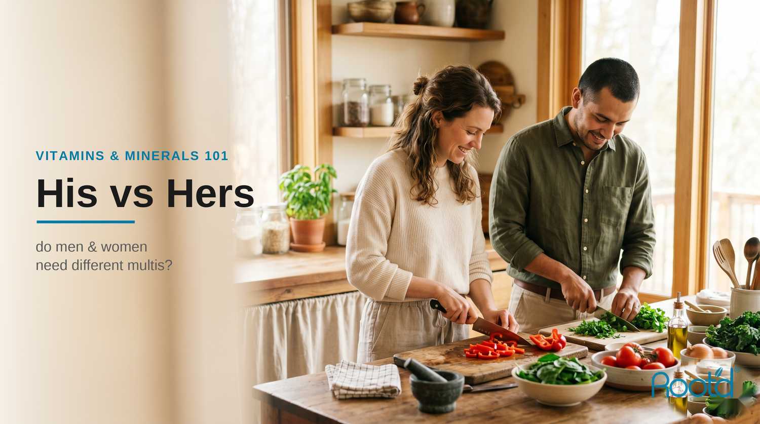 His vs Hers — do men and women need different multivitamins (Root'd)