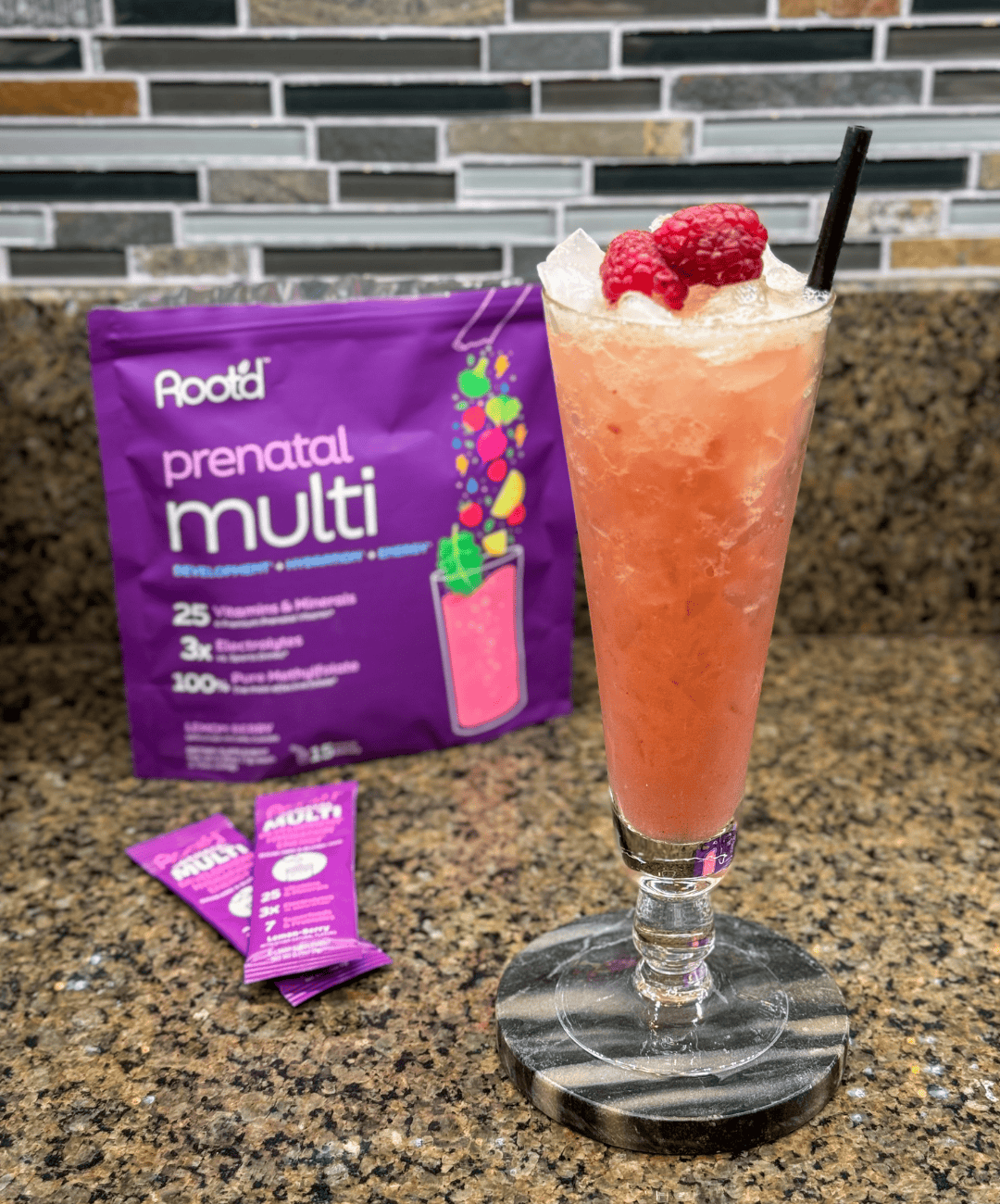 Passionate Raspberry Fizz crafted by @mixshakestir