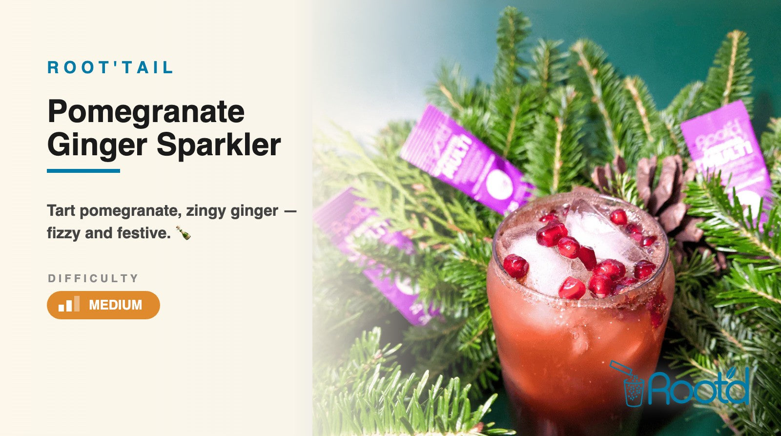 Pomegranate Ginger Sparkler by @ginbeforebreakfast