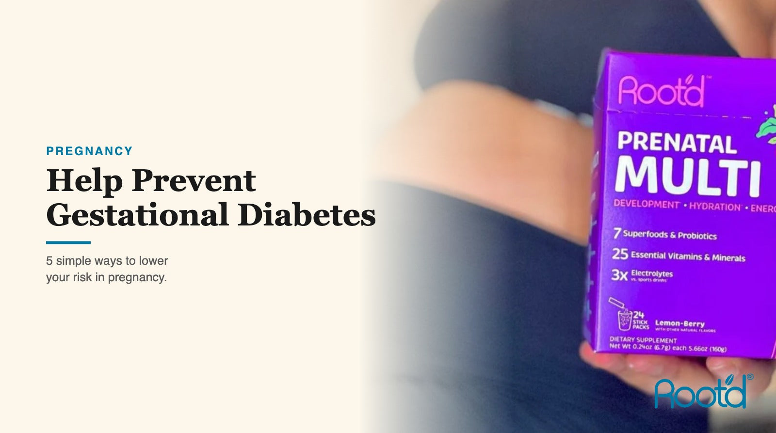 5 ways to help prevent gestational diabetes during pregnancy, from Root'd