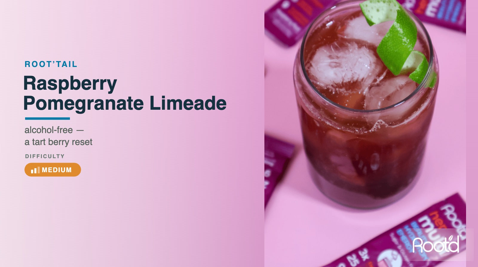 Raspberry Pomegranate Limeade  crafted by @ginbeforebreakfast