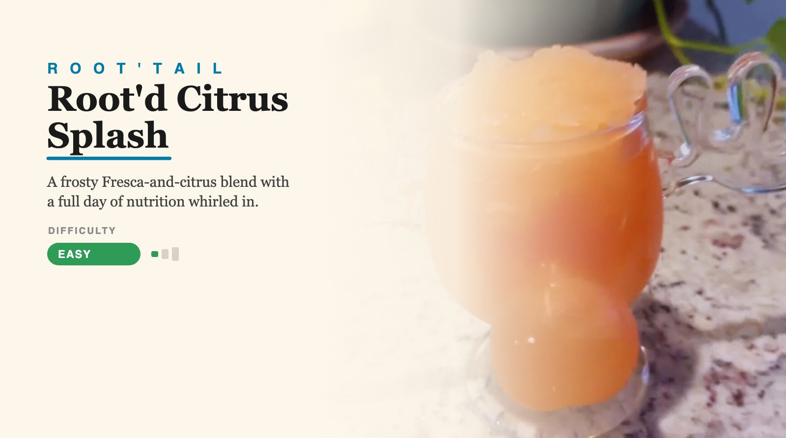 Root’d Citrus Splash crafted by @the_runningchap