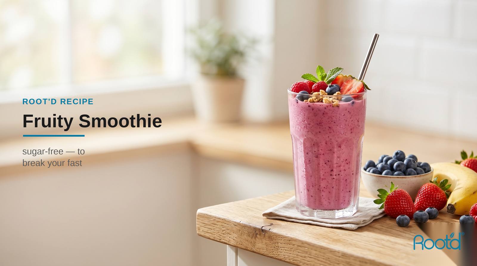 Root'd Fruity Smoothie by @perri_fit