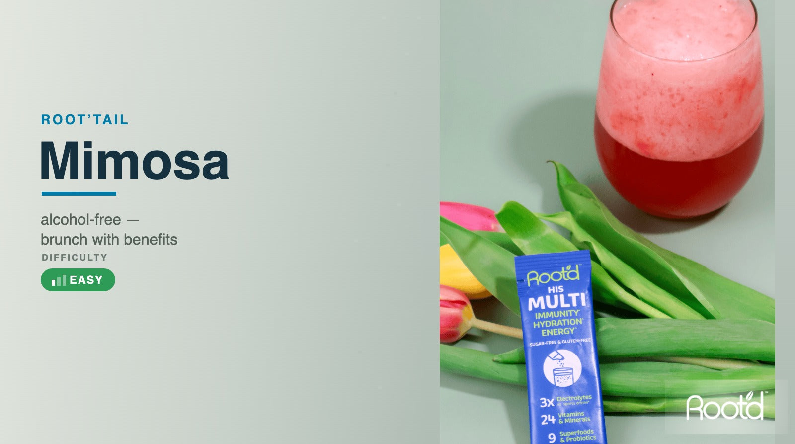Root'd Mimosa crafted by @ginbeforebreakfast