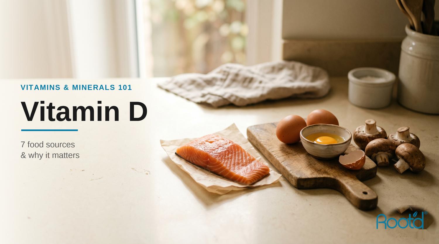 Vitamin D — 7 food sources & why it matters (Root'd)