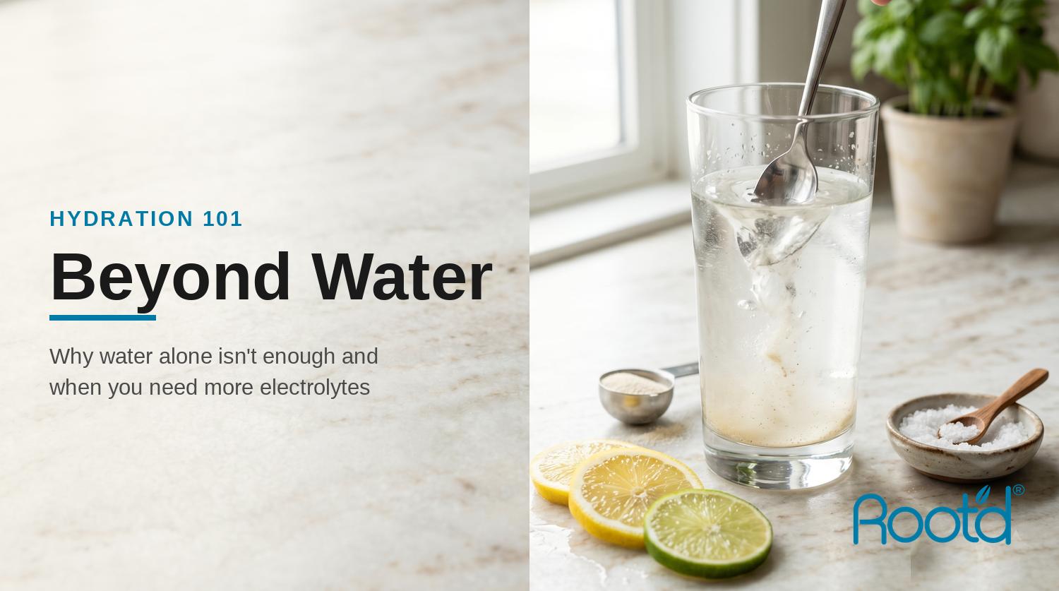 Water Is Essential, but Not Enough to Keep You Hydrated