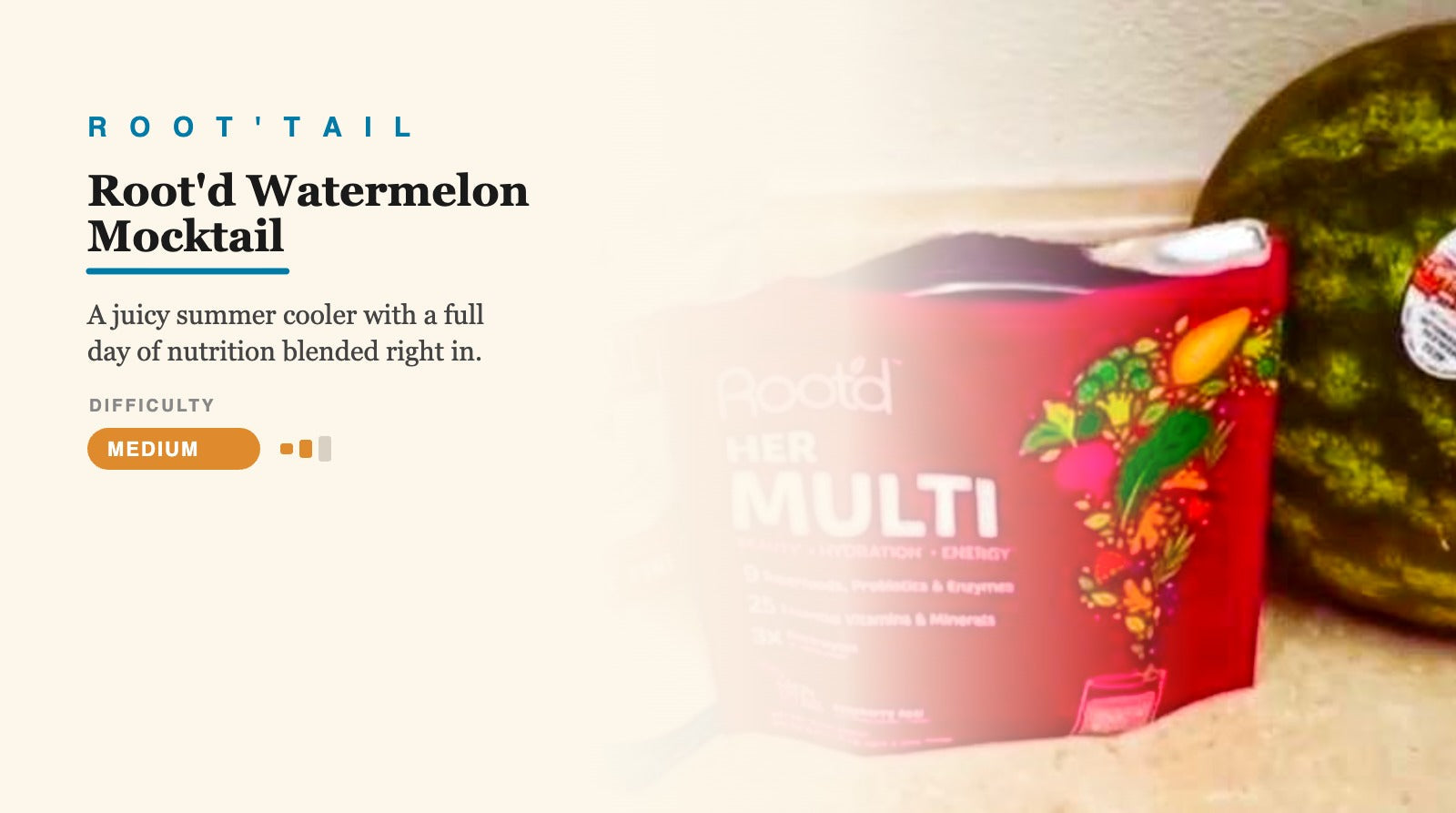 Root'd Watermelon Mocktail by @amandarunsaround