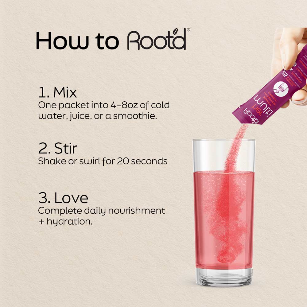 Da Roots Ingredients Root'd | THE Hydrating Multivitamin
