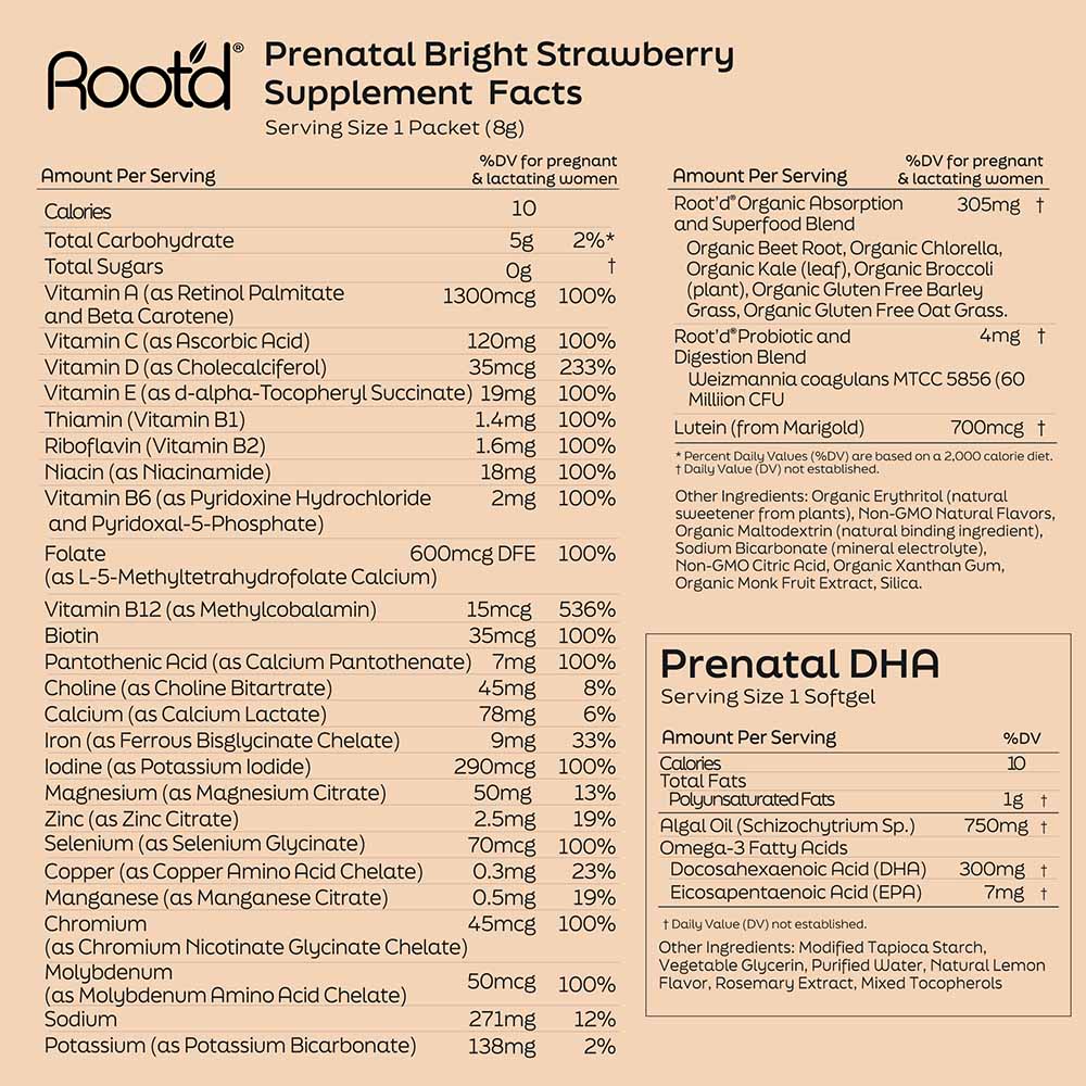Essential Prenatal Nutrition + Electrolytes & DHA