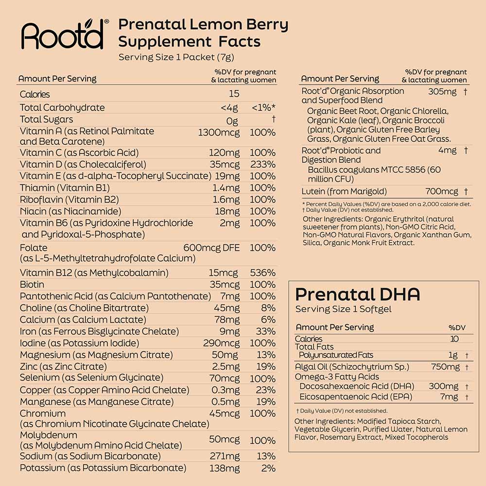Essential Prenatal Nutrition + Electrolytes & DHA