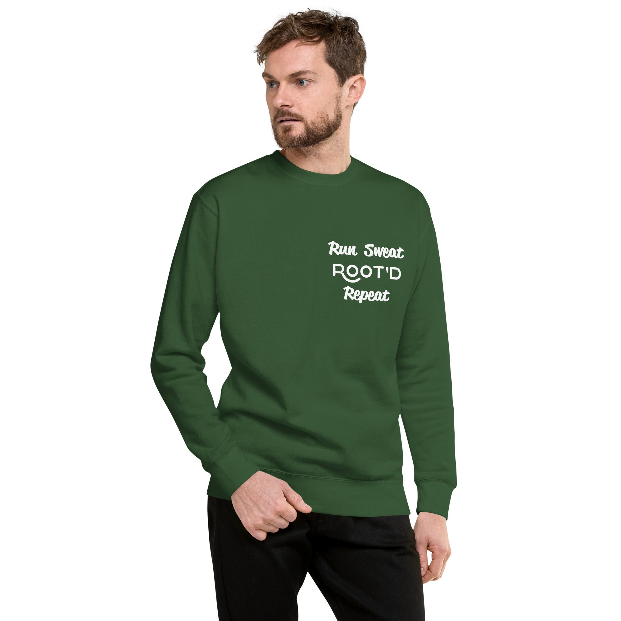 Run Sweat Root'd Repeat Premium Sweatshirt - Unisex